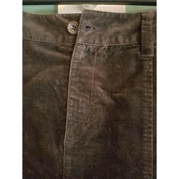 Eddie Bauer Brown Skirt 6 Modest Womens Velvety Feel - Picture 2 of 5